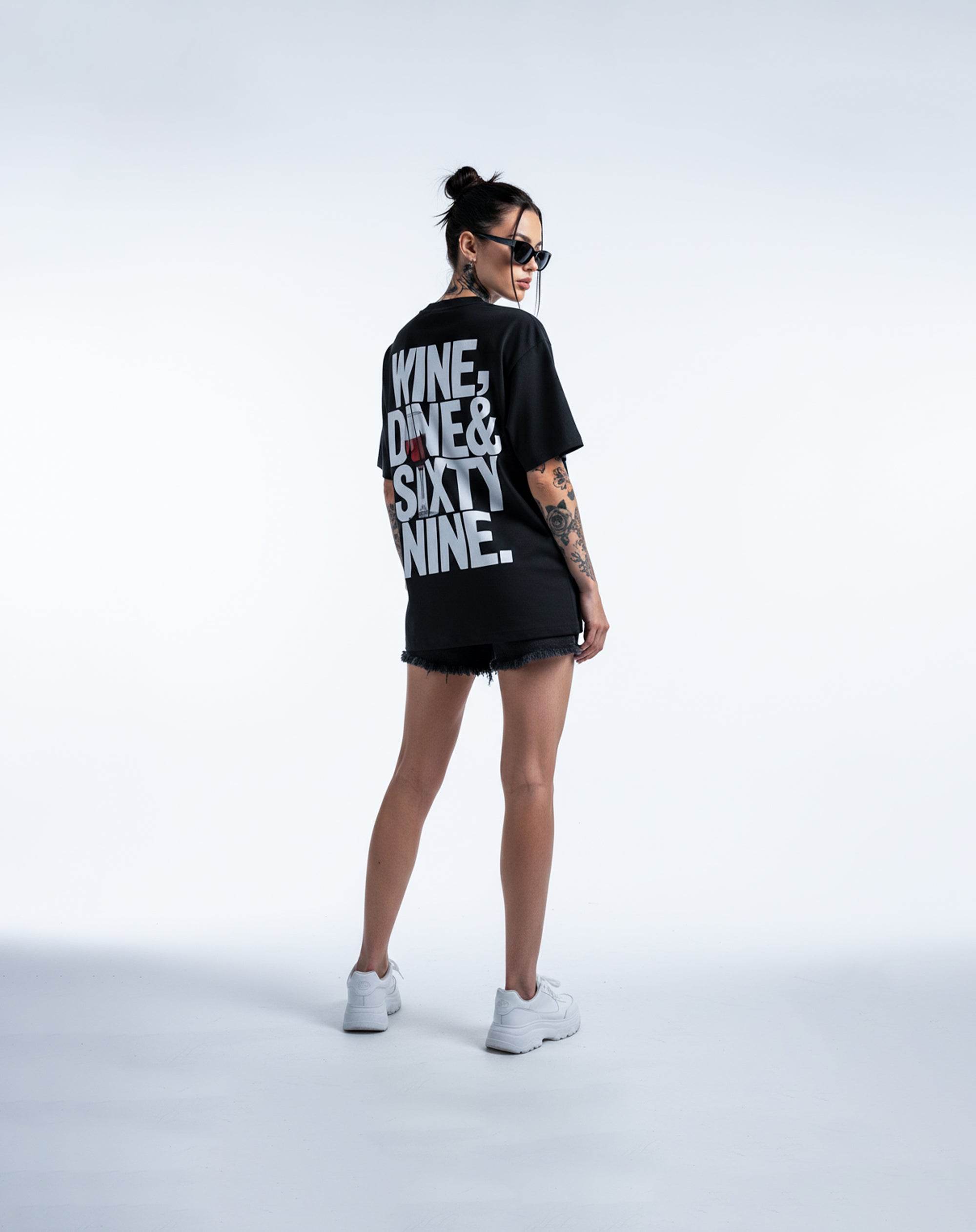 Wine Dine Sixty Nine Oversized T-Shirt