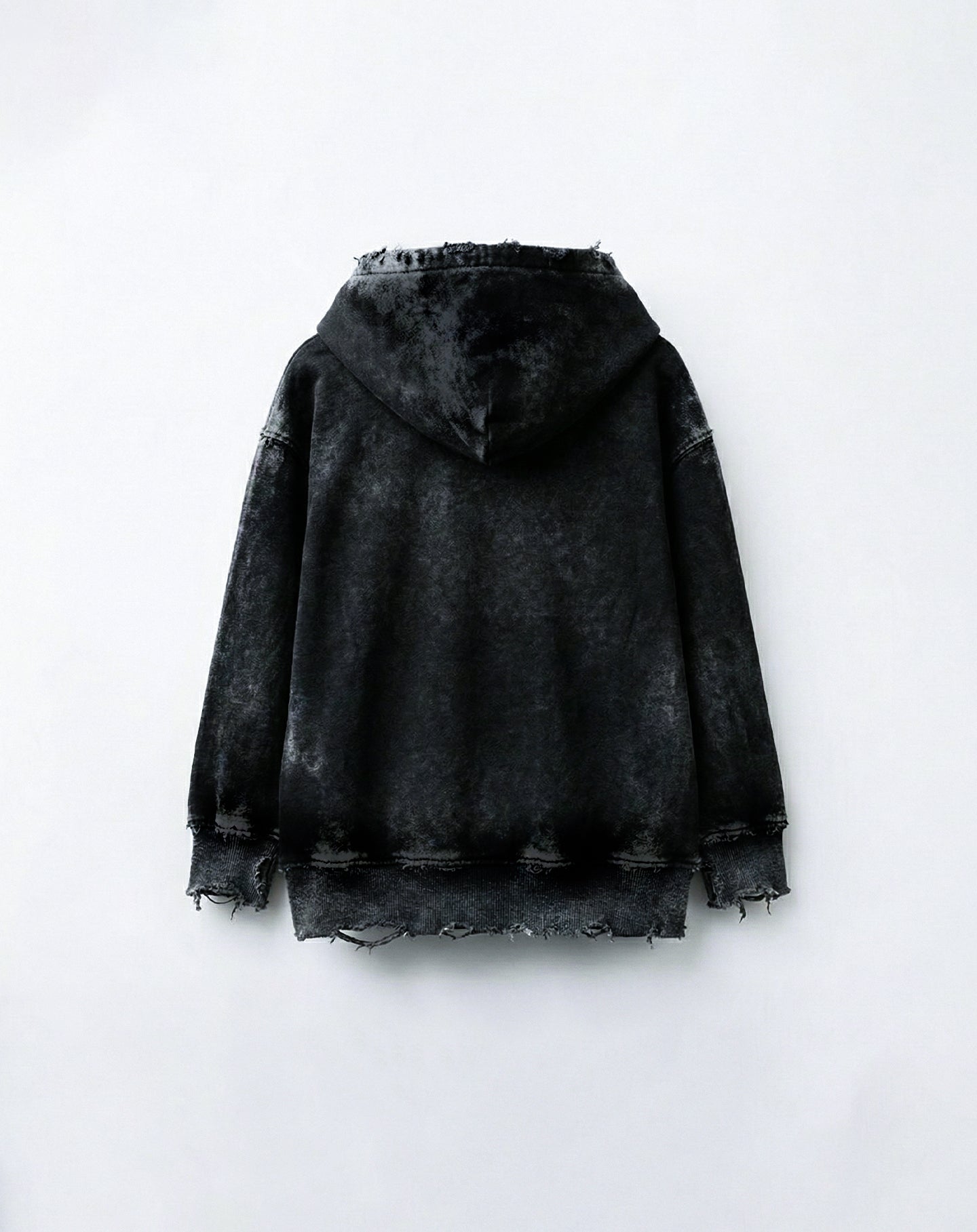 Distressed Acid Wash Hoodie