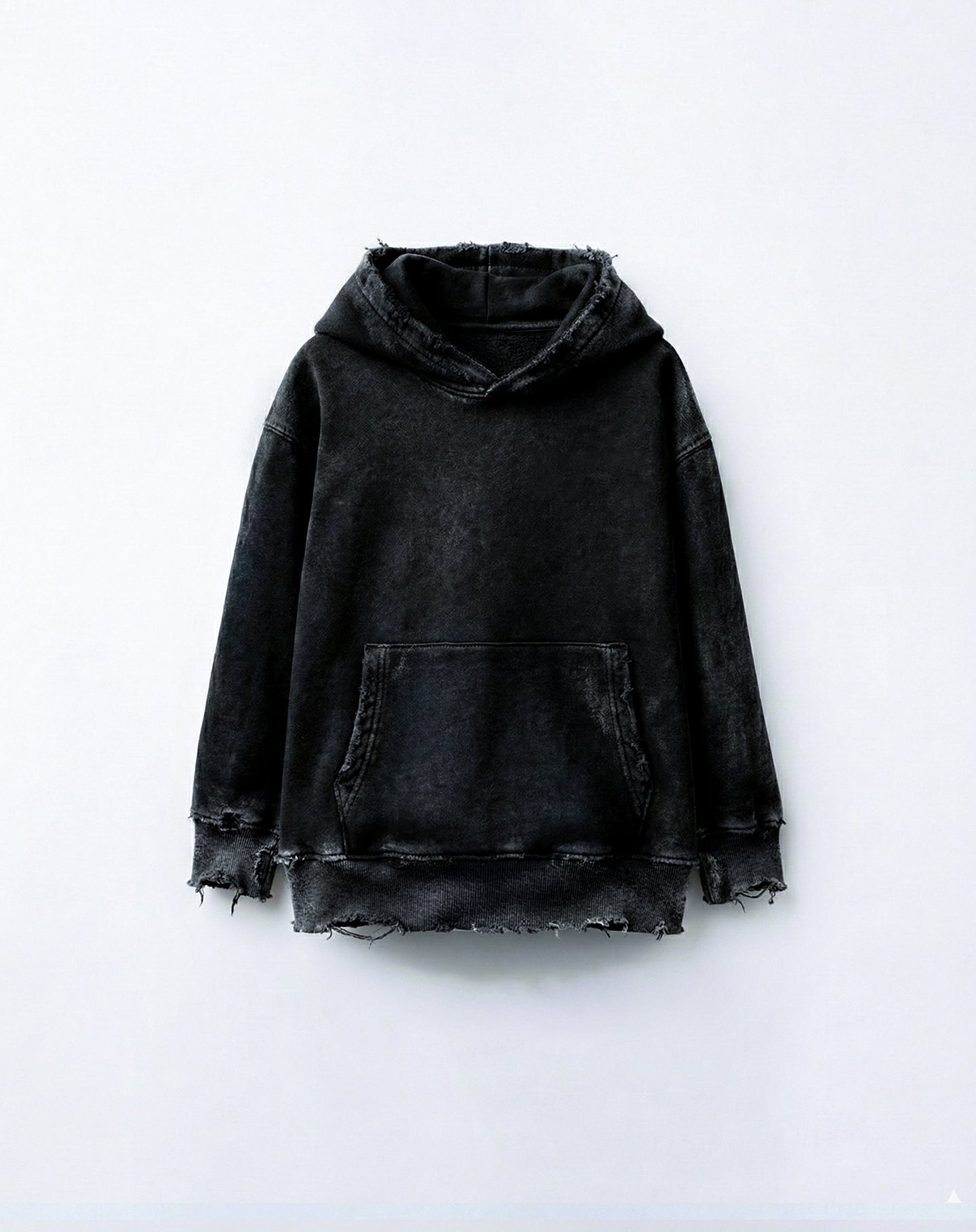 Distressed Acid Wash Hoodie