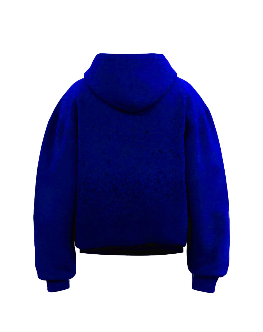 Royal Blue Spray Effect Hoodie