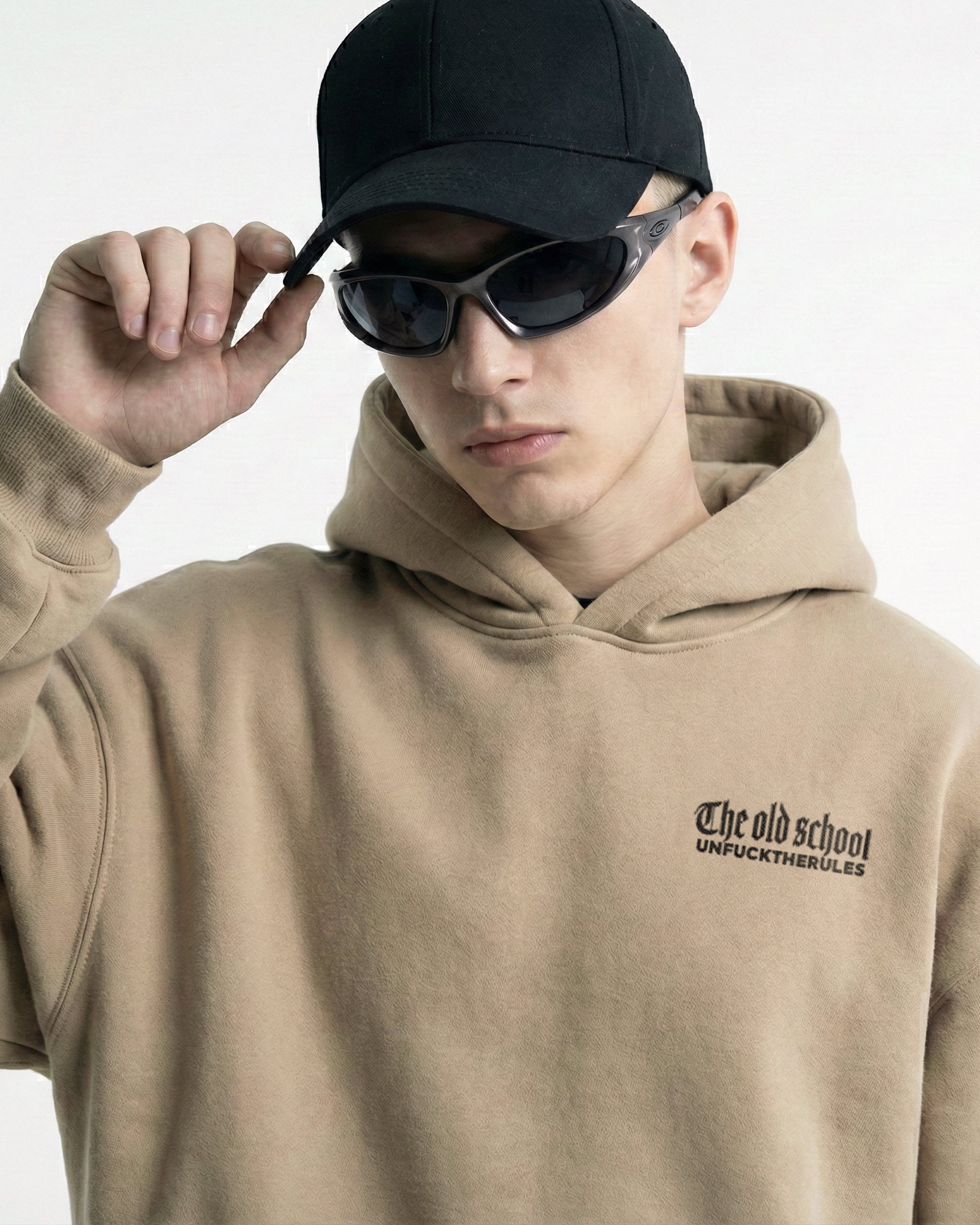 Heavyweight Oversized Hoodie – Sand