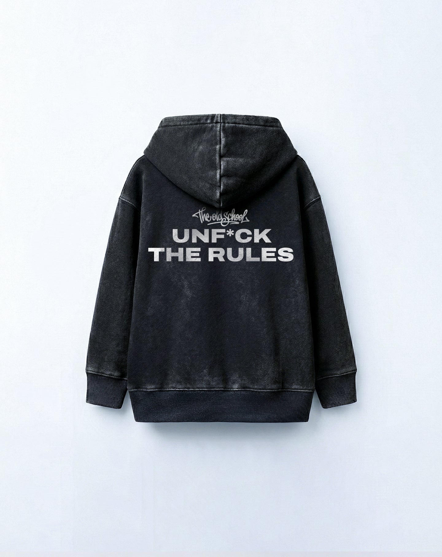Unf*ck The Rules – Acid Wash Oversized Hoodie