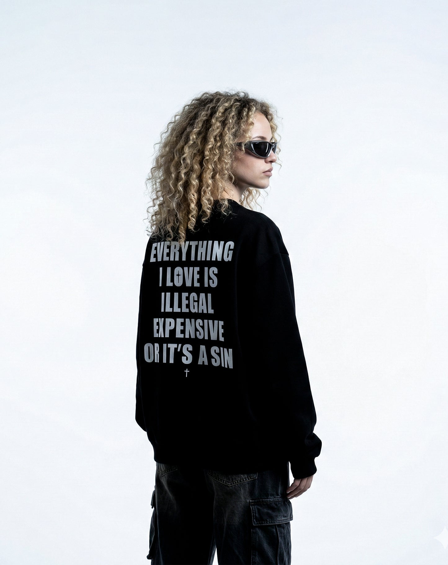 Illegal / Expensive / Sin – Crewneck