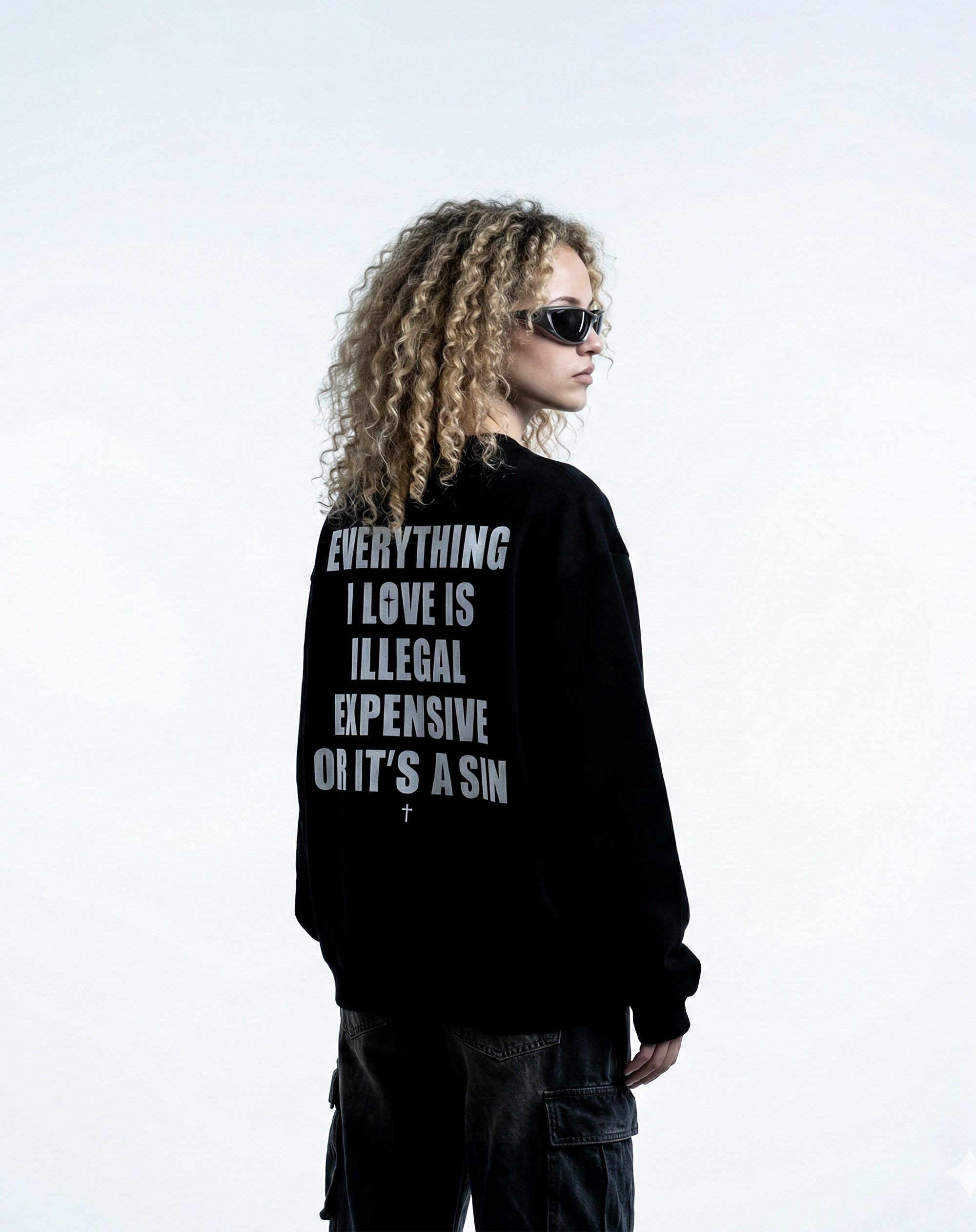 Illegal / Expensive / Sin – Crewneck