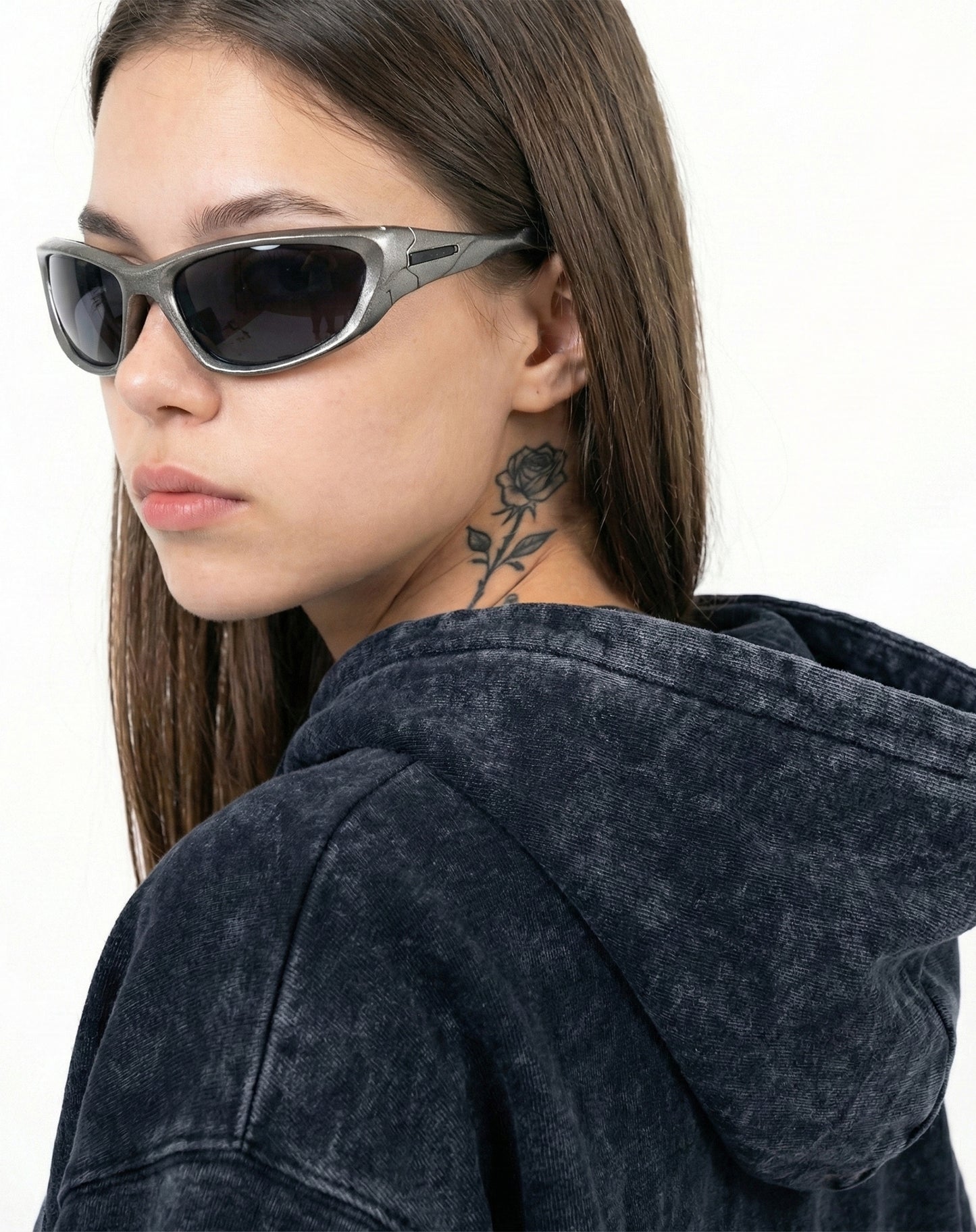 Acid Wash Oversized Hoodie