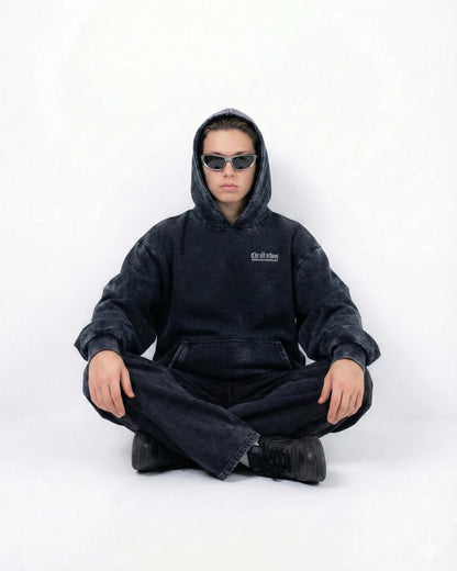 Acid Wash Oversized Hoodie