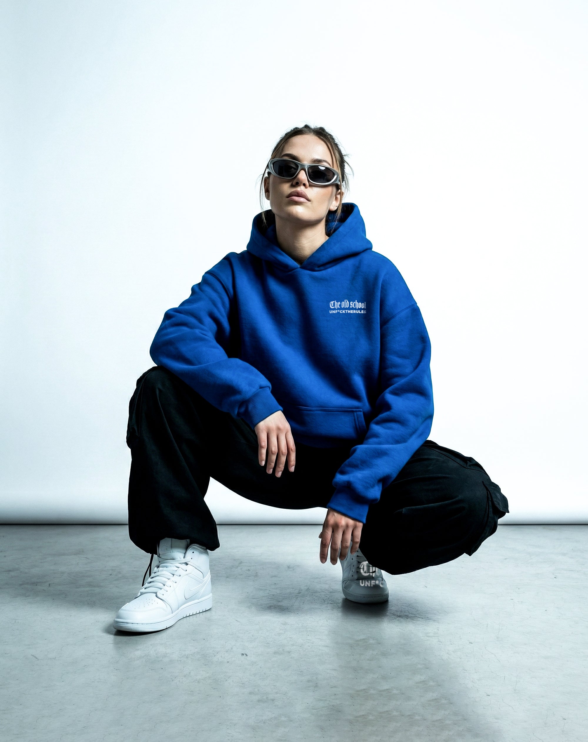 Street Essential Hoodie – Royal Blue Oversized