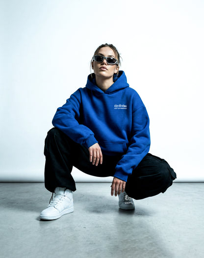 Street Essential Hoodie – Royal Blue Oversized