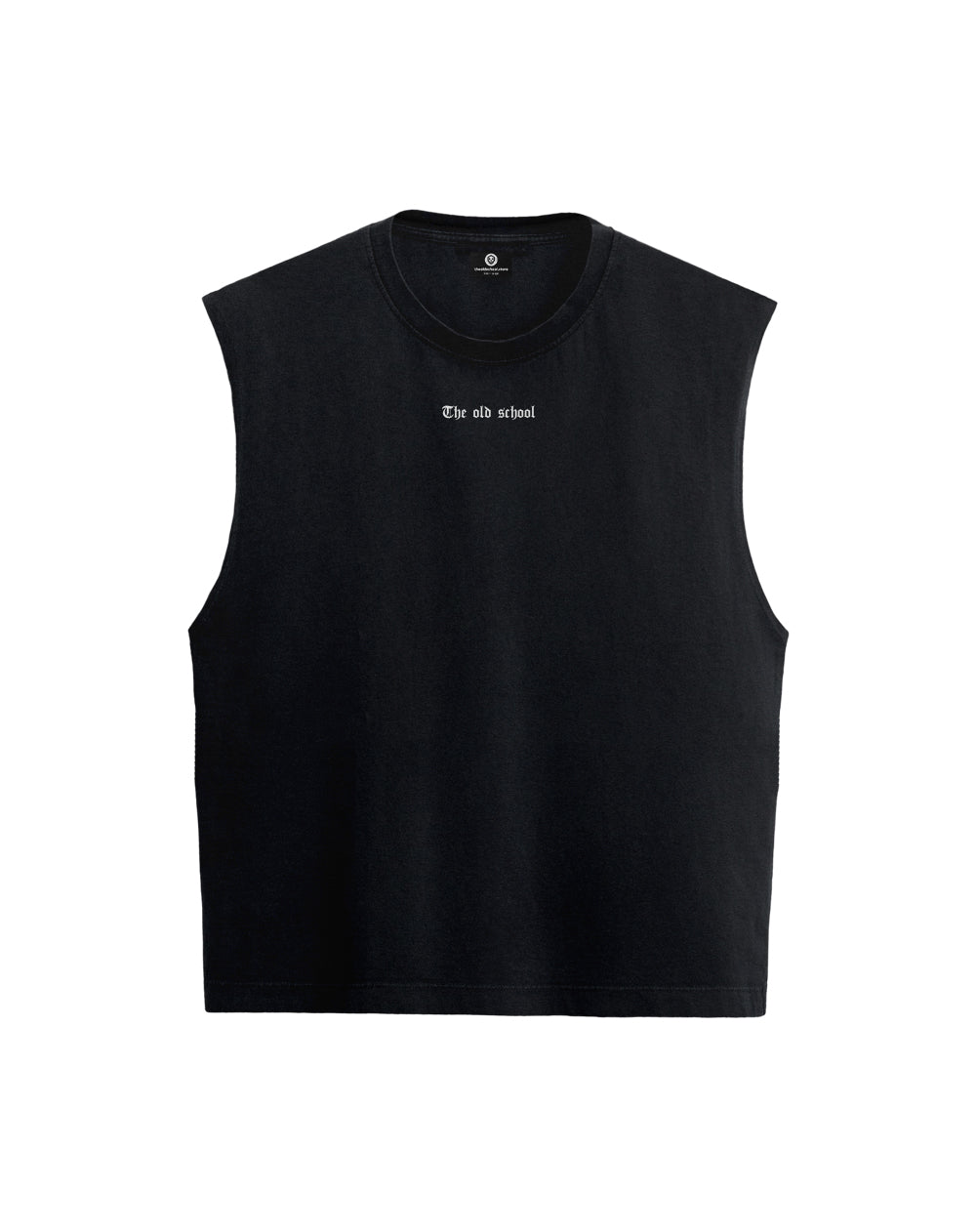 Plain Sleeveless Black Tee