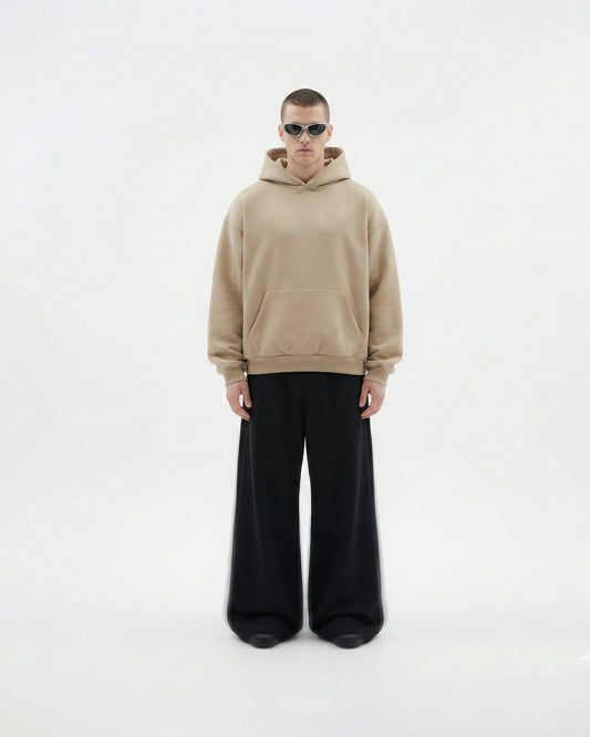 Heavyweight Oversized Hoodie – Sand