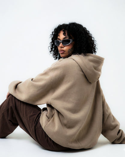 Heavyweight Oversized Hoodie – Sand